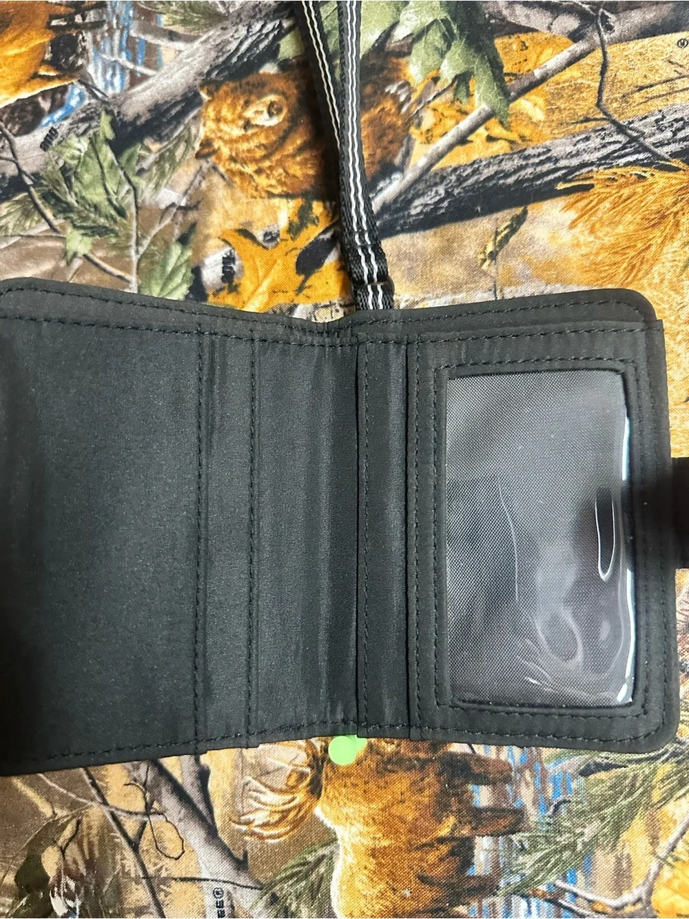 PINK Victoria's Secret Black Wallet Phone Case with Wrist Strap